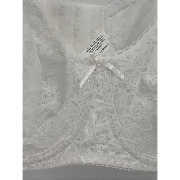 Bali Bra Lace Smooth Women 36 DD White Seamless Underwire New No Tags - Picture 2 of 10